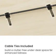 სათამაშო მაგიდა Vertex VX-1SSD-02B Electric Sit-Stand Desk Matte Black, 3 image