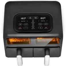 აეროგრილი Amica 2400W, bowl 2*4.0L, touch control, 8 auto. programs, plastic, black, 2 image