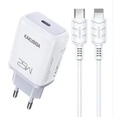 ადაპტერი და უსბ KAKUSIGA KSC-814 PD25W set wih lightning/22410