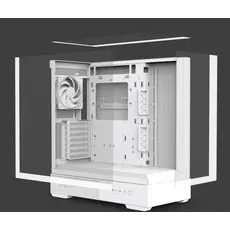 კომპიუტერის ქეისი Zalman PC case P40 Prism without PSU, 2xUSB3.0, 1xUSBType-C, 1x120mm ARGB, VGA 420мм, LCS ready, TG 3x Panels, ATX, white, 3 image