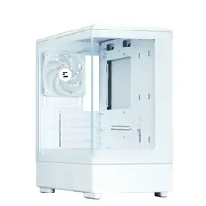 კომპიუტერის ქეისი Zalman PC case P10 without PSU, 1xUSB3.0, 1xUSBType-C, 1x120mm ARGB, VGA 384mm, LCS ready, TG Side Panel, mATX, white, 5 image