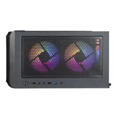 კომპიუტერის ქეისი Zalman PC case N7 PLUS V2 without PSU, 1xUSB3.0, 2xUSB2.0, 6x120mm RGB Rainbow,  1x120mm, VGA 340mm, LCS ready, TG Side Panel, ATX, black, 3 image