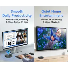 მინი კომპიუტერი Blackview MP50 Ryzne 5 3500U 16/512GB Black W11P KB+Mouse, 5 image