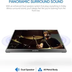 მონიტორი ARZOPA S1 Table 15.6 FHD Mini HD USB Type-C, 6 image