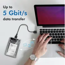 მყარი დისკის ყუთი Logilink UA0409 External HDD enclosure 2.5" HDD/SSD USB 3.0 tool-free, 5 image