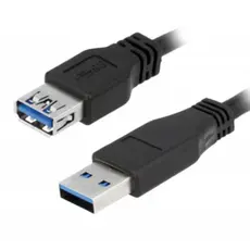 კაბელი LogiLink CU0042 Extension Cable USB 3.0 Type A to Type A Black 2m