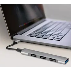 USB ჰაბი Logilink UA0391 USB3.0 4-port Slim Hub With Aluminum Casing, 4 image