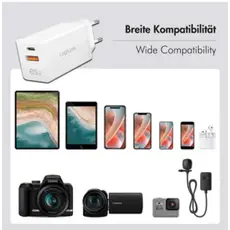 დამტენი Logilink PA0371 1xUSB-C (PD) &amp; 1xUSB-A (QC) GaN Fast Charger 65W White, 2 image