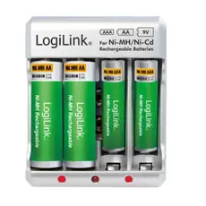 ელემენტის სამუხტი Logilink PA0168 Battery Charger 4x AA or 4x AAA and 1x 9V battery, 2 image