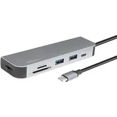 ადაპტერი Logilink UA0343 USB-C™ Multifunc Hub USB 3.2 Gen1x1 HDMI PD Cardreader, 2 image