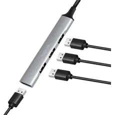 USB ჰაბი Logilink UA0391 USB3.0 4-port Slim Hub With Aluminum Casing, 2 image