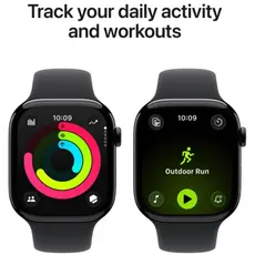 Smart watch Apple Watch Series 11 GPS 46mm Jet Black Aluminium Case with Black Sport Band - S/M (MEUW4RK/A), 5 image