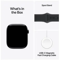 Smart watch Apple Watch Series 11 GPS 46mm Jet Black Aluminium Case with Black Sport Band - S/M (MEUW4RK/A), 3 image