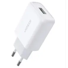 ადაპტერი UGREEN QC3.0 USB Fast Charger EU White/10133