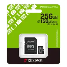 მეხსიერების ბარათი Kingston Canvas Select Plus microSD memory card 256GB, 3 image