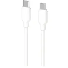 კაბელი 2E Cable USB-C - USB-C Glow 60W 1m White