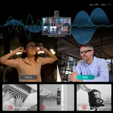 საკონფერენციო კამერა Kandao MT1001 Meeting Ultra, 4K UHD 360°, BT, WIFI, USB-C, Conference Camera With Dual Touchscreen, Black, 9 image