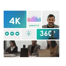 საკონფერენციო კამერა Kandao MT1002, 4K, USB-C, USB, RJ45, HDMI, BT, WiFi, Meeting Ultra Standard, 360° All-in-one AI Conference Device, Black, 9 image