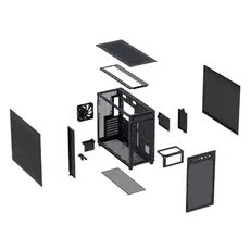 კომპიუტერის ქეისი ASUS Prime AP303 - Mesh Panel Black, 4 image