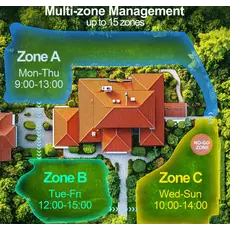 გაზონის საკრეჭი რობოტი UBTech M10 PRO, WiFi, Bluetooth, Wire Free Robotic Lawn Mower, Green/Grey, 4 image