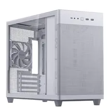 კომპიუტერის ქეისი ASUS Prime AP201 Tempered Glass MicroATX Case White, 2 image