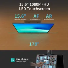 საკონფერენციო კამერა Kandao MT1001 Meeting Ultra, 4K UHD 360°, BT, WIFI, USB-C, Conference Camera With Dual Touchscreen, Black, 13 image