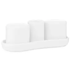 სამარილე და საპილპილე Ardesto Set for salt and pepper, 4 items, porcelain, white