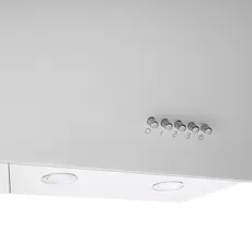 გამწოვი Ardesto Hood Inclined hood, 60cm, 900m3h, glass, 2х1W LED, button, white, 3 image