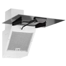 გამწოვი Ardesto Hood Inclined hood, 60cm, 900m3h, glass, 2х1W LED, button, white, 5 image