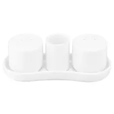 სამარილე და საპილპილე Ardesto Set for salt and pepper, 4 items, porcelain, white, 2 image