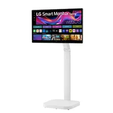 მონიტორი LG 32U889SA-W.AMA 32 Inch 4K 3840 x 2160 IPS 350 cd/m² 60Hz Touchscreen Smart Monitor Swing with Rolling Stand White