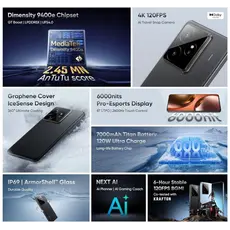 Mobile phone Realme GT7 12GB/256GB RMX5061 NFC IceSense Blue, 6 image