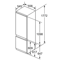 ჩასაშენებელი მაცივარი Bosch KIS87AFEO, 7 image