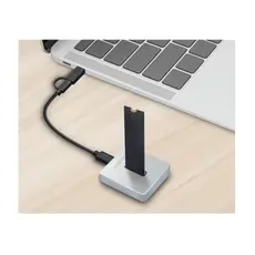 დოქ სადგური Logilink QP0034 1-Port USB 3.2 Gen2 10 Gbit/s M.2 NVMe (PCIe) Docking Station Aluminium, 4 image