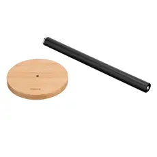 ხელსახოცის დასადგამი Ardesto Paper Towel Holder Midori 15х34cm, metal, bamboo, black, 5 image