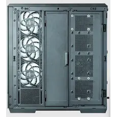კომპიუტერის ქეისი Zalman PC case P50 DS without PSU, 2xUSB3.0, 1xUSBType-C, 4x120mm ARGB, VGA 435mm, LCS ready, TG Side Panel, ATX, black, 4 image
