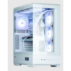 Computer case Zalman PC case P50 DS without PSU, 2xUSB3.0, 1xUSBType-C, 4x120mm ARGB, VGA 435 mm, LCS ready, TG Side Panel, ATX, white