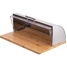 პურის შესანახი Ardesto Bread bin Gemini 39*28.5*15 cm, stainless steel/plastic/bamboo, 2 image