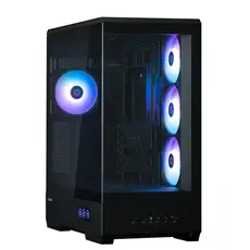 კომპიუტერის ქეისი Zalman PC case P50 DS without PSU, 2xUSB3.0, 1xUSBType-C, 4x120mm ARGB, VGA 435mm, LCS ready, TG Side Panel, ATX, black