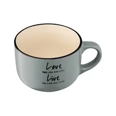 კერამიკის ჭიქა Ardesto Mug Way of life, 550ml,  ceramics, blue, 2 image