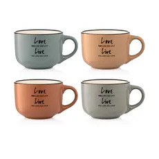 კერამიკის ჭიქა Ardesto Mug Way of life, 550ml,  ceramics, blue, 6 image
