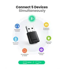 ადაპტერი Ugreen USB Bluetooth 5.0 Adapter CM390/80889, 4 image