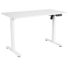 კომპიუტერის მაგიდა 2E Computer Desk CE120W, height 72-120cm, electric motor, tabletop 120 60cm (white), metal base (white), 3 image