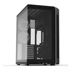 კომპიუტერის ქეისი Zalman PC case P60 without PSU, 2xUSB3.0, 1x Type C, 3x120мм ARGB Reverse, 2x120мм ARGB, VGA 435мм, LCS ready, Curved Tempered Glass, Dual Chamber, ATX, black, 4 image