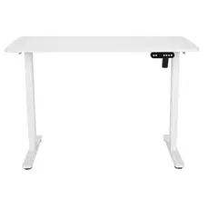 კომპიუტერის მაგიდა 2E Computer Desk CE120W, height 72-120cm, electric motor, tabletop 120 60cm (white), metal base (white), 4 image