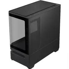 კომპიუტერის ქეისი ASUS Prime AP202 Tempered Glas, without PSU, 2xUSB3.2, 1xUSB Type-C, Tempered Glass side, mATX, Black 90DC00P0-B19000, 5 image