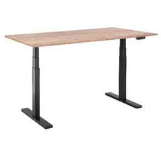 კომპიუტერის მაგიდა 2E Computer Desk CE150WOLD, height 62-128cm, electric motor, tabletop 150 75cm (aged wood), metal base (black), 3 image
