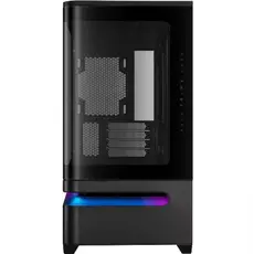 კომპიუტერის ქეისი ASUS Prime AP202 Tempered Glas, without PSU, 2xUSB3.2, 1xUSB Type-C, Tempered Glass side, mATX, Black 90DC00P0-B19000, 2 image