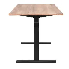 კომპიუტერის მაგიდა 2E Computer Desk CE150WOLD, height 62-128cm, electric motor, tabletop 150 75cm (aged wood), metal base (black), 4 image