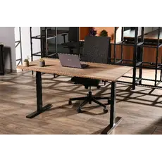 კომპიუტერის მაგიდა 2E Computer Desk CE150WOLD, height 62-128cm, electric motor, tabletop 150 75cm (aged wood), metal base (black), 6 image